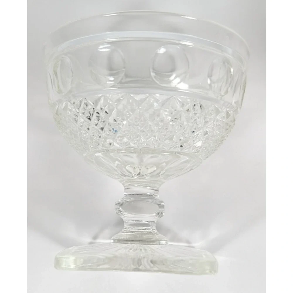Imperial Glass Ohio Tradition Clear Champagne Sherbet Glass Set of 3